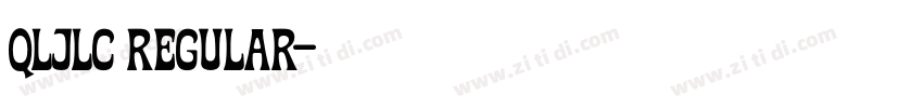 QlJlC Regular字体转换